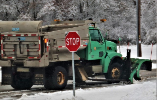 January 2023 snow-removal operations at Fort McCoy