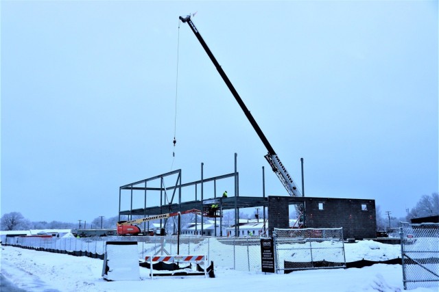 January 2023 construction operations of $11.96 million transient training brigade headquarters at Fort McCoy
