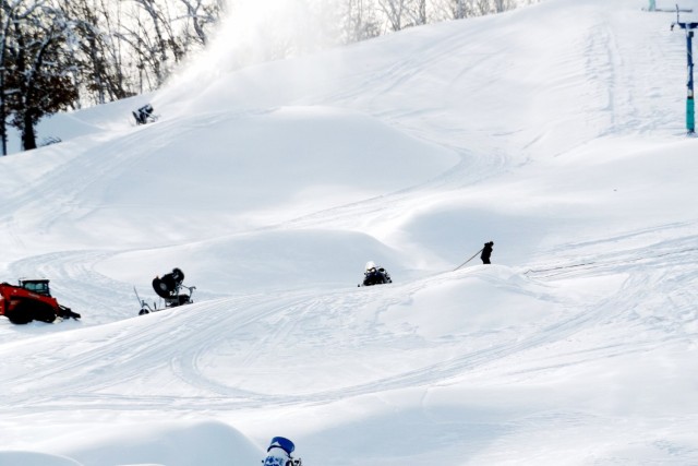 Snowmaking at Fort McCoy&#39;s Whitetail Ridge Ski Area