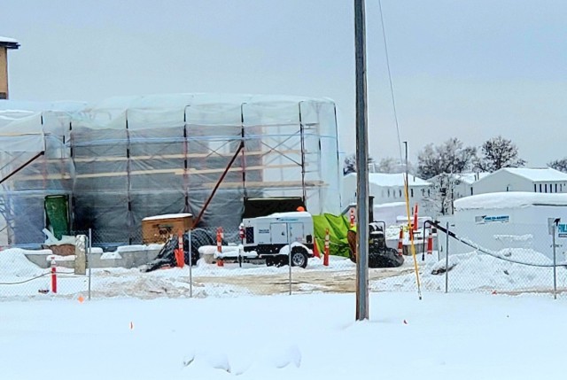 December 2022 construction operations of $11.96 million transient training brigade headquarters at Fort McCoy