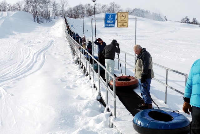 Guests enjoy snow-tubing at Fort McCoy&#39;s Whitetail Ridge Ski Area