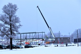Photo Essay: January 2023 construction operations of $11.96 million transient training brigade headquarters at Fort McCoy, Part III