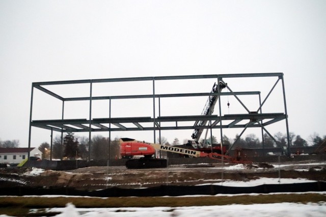 January 2023 construction operations of $11.96 million transient training brigade headquarters at Fort McCoy