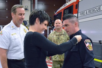 Badge ceremony recognizes Italian Firefighters