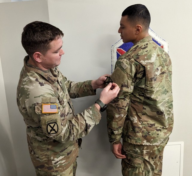 10th Mountain Division patching ceremony instills sense of pride, history in Soldiers
