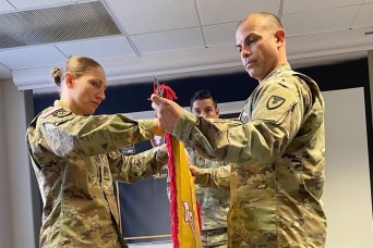 918th CBN cases colors for deployment to Romania