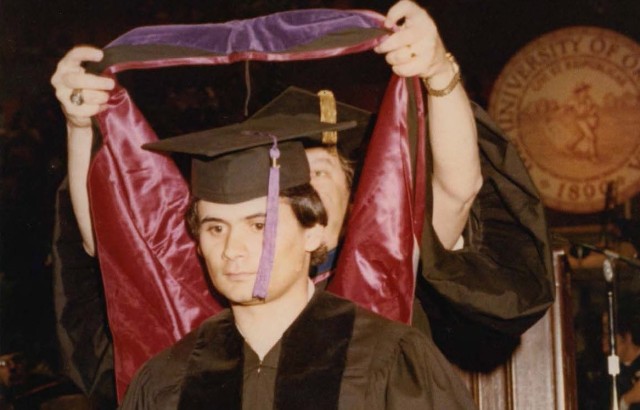 Dwight Birdwell graduates from the University of Oklahoma School of Law, Norman, Oklahoma, May, 1967.