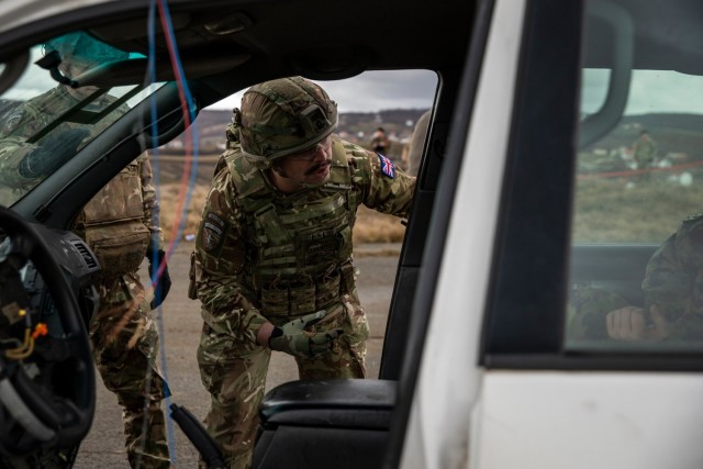 KFOR Soldiers evaluated during complex emergency response training scenario
