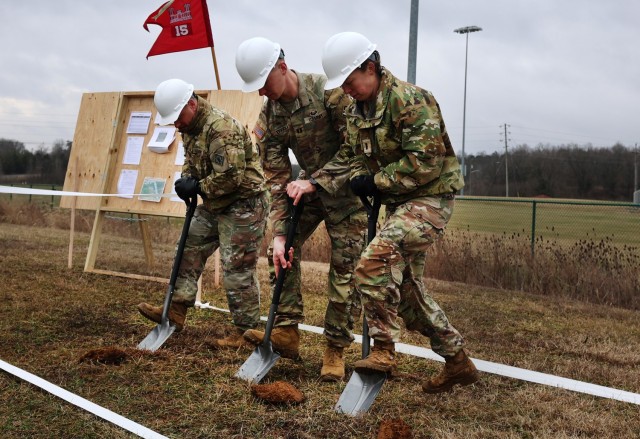 19th Engineers break ground on Caruso youth sports field expansion project