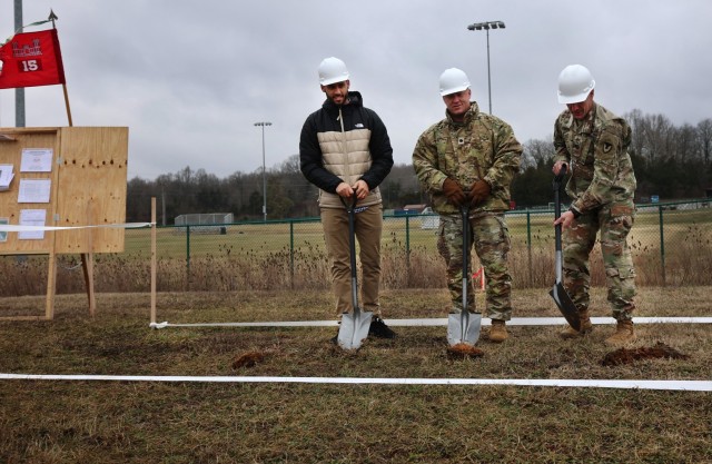 19th Engineers break ground on Caruso youth sports field expansion project