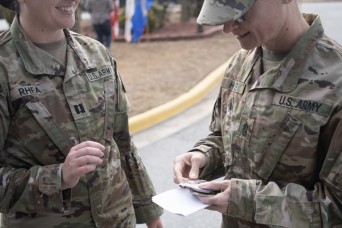 Moncrief holds ceremony for outgoing sergeant major