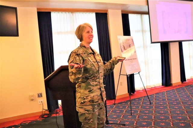 Fort McCoy Garrison Chaplain at 2023 Fort McCoy Martin Luther King Jr. Day observance