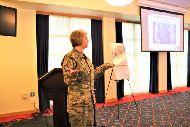 Fort McCoy Garrison Chaplain at 2023 Fort McCoy Martin Luther King Jr. Day observance