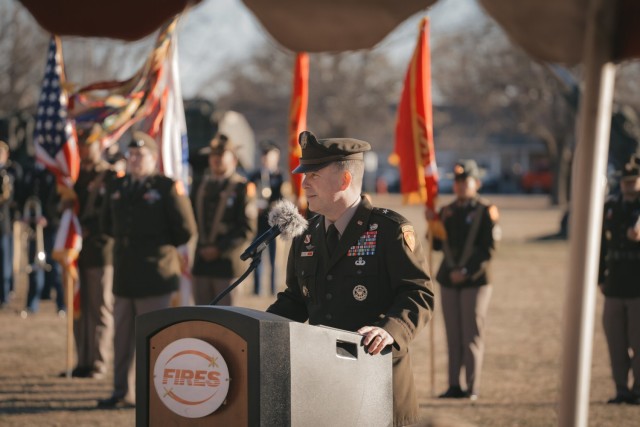 Field Artillery Commandant receives first star