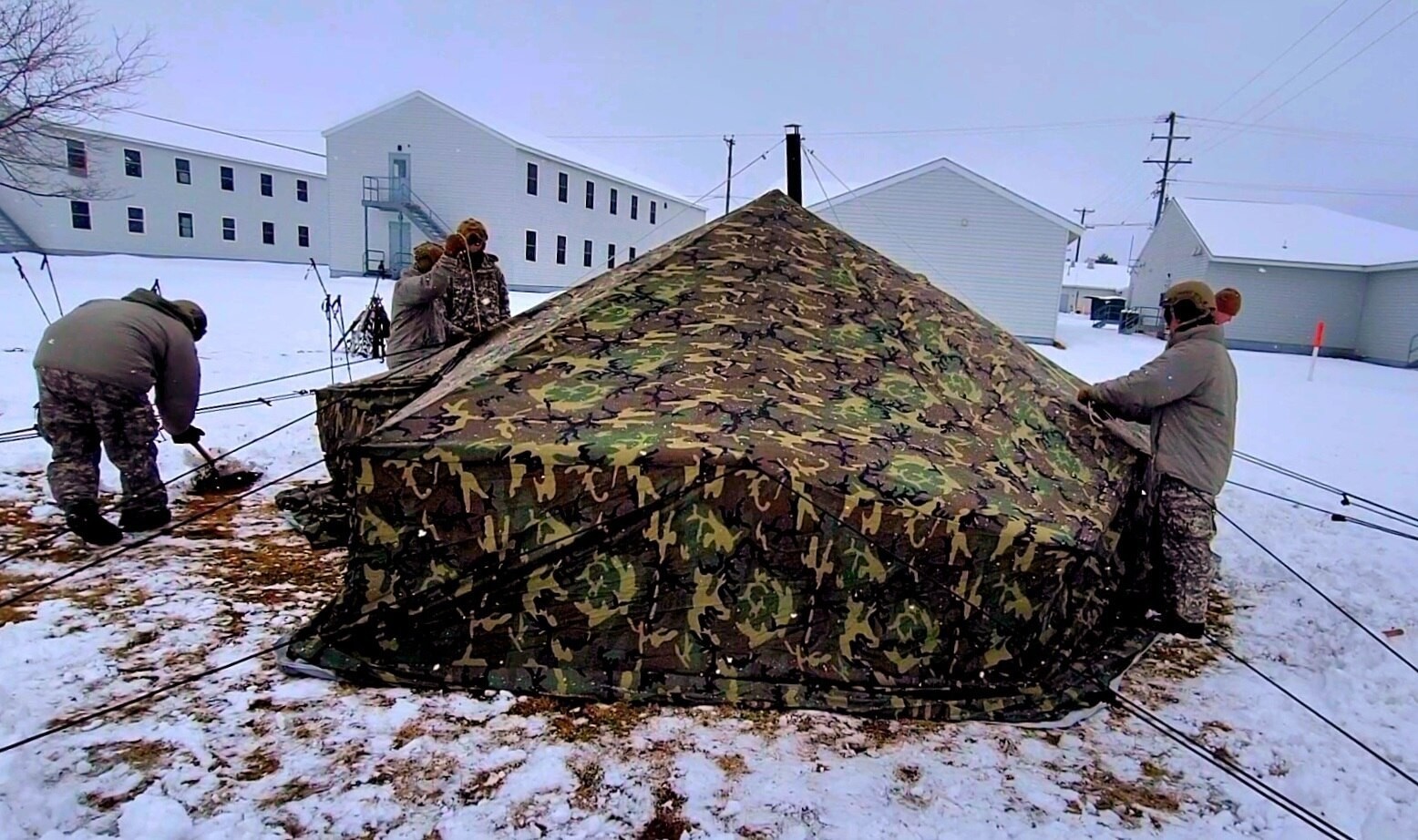 Photo Essay Airmen learn to build Arctic 10 person tents during cold weather training at Fort McCoy Part I Article The United States Army