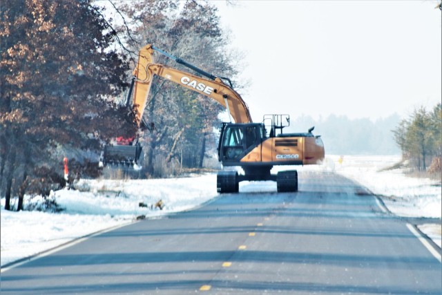 Fort McCoy’s South Post sees LRAM crew work along roadway to improve safety
