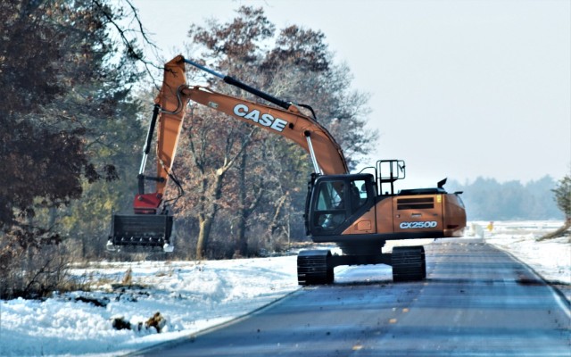 Fort McCoy’s South Post sees LRAM crew work along roadway to improve safety