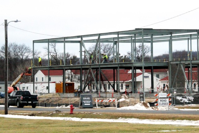 January 2023 construction operations of $11.96 million transient training brigade headquarters at Fort McCoy