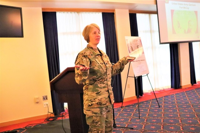 Fort McCoy Garrison Chaplain at 2023 Fort McCoy Martin Luther King Jr. Day observance