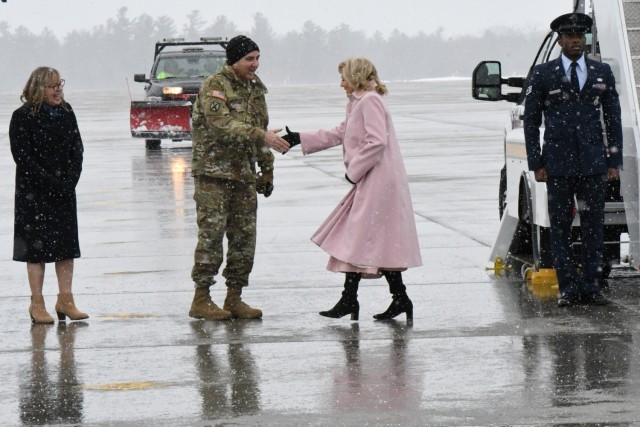 First Lady Jill Biden meets with Soldiers, family members during Fort Drum tour