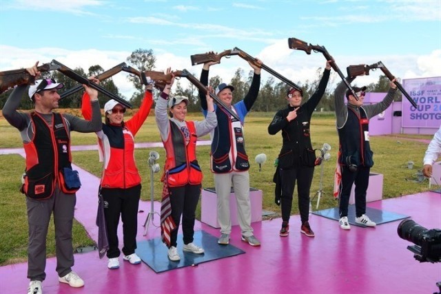 Female Soldier Wins Three Shotgun World Cup Medals in Morocco for Team USA