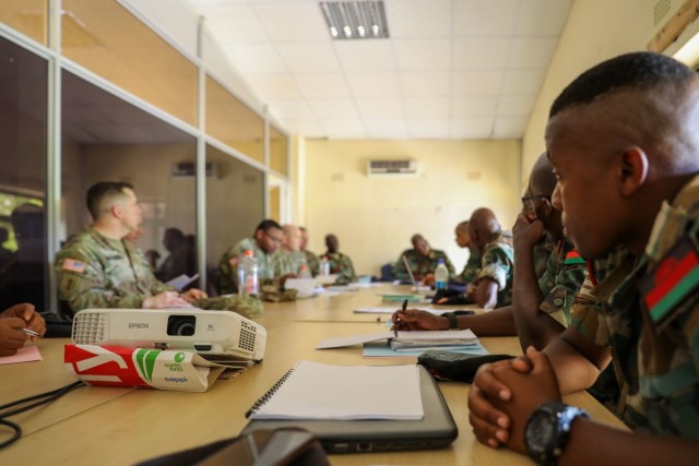 U.S. & Malawi Army Instructors Discuss NCO Development