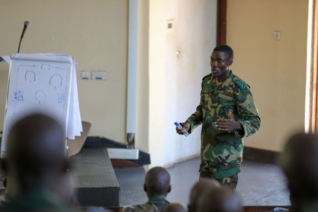 U.S. & Malawi Army Instructors Discuss NCO Development