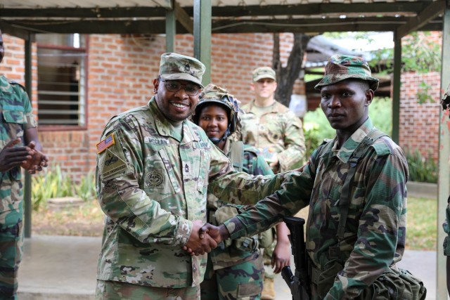 U.S. & Malawi Army Instructors Discuss NCO Development