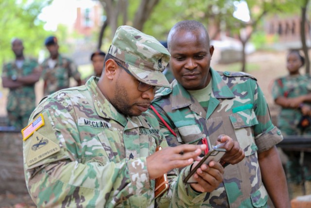 U.S. & Malawi Army Instructors Discuss NCO Development