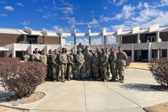 U.S. Army Signal Corps leaders engage USASMA students