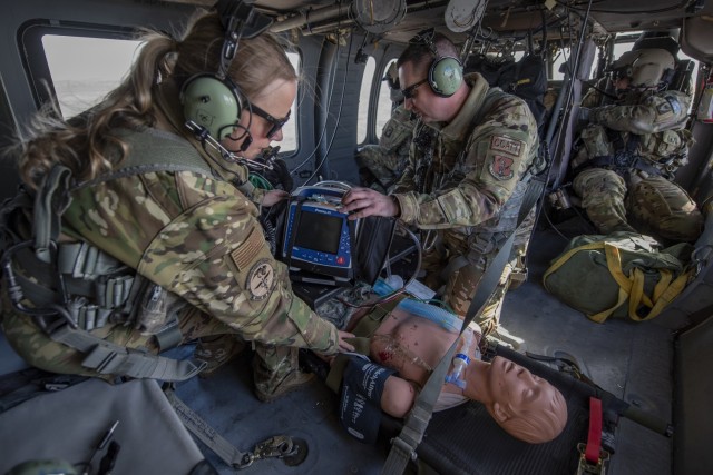 Idaho National Guard Soldiers, Airmen and active-duty counterparts joined forces for a mass casualty exercise Feb. 4, 2023, near Gowen Field, Boise, Idaho. Personnel from Gowen Field’s 124th Medical Group and the 366th Medical Group from...