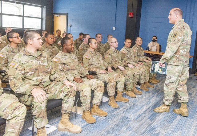 Commanding General of U.S. Army Forces Command (FORSCOM), General Andrew P. Poppas, addressed the newest group of Human Research Volunteer Program Soldiers serving a 120-day assignment as in-house human research subjects, during a visit to the U.S. Army Combat Capabilities Development Command (DEVCOM) Soldier Center in Natick, Massachusetts. The January 25 visit provided Poppas and key FORSCOM staff members a deeper understanding of how the center’s Soldier-focused mission and unique research and development capabilities are supporting the Army&#39;s Soldier readiness and lethality priorities.