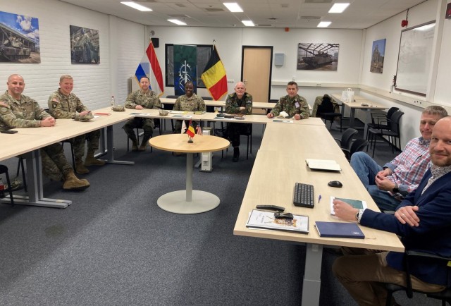 U.S. and Dutch forces break bread, discuss combined maintenance operations at APS-2 site