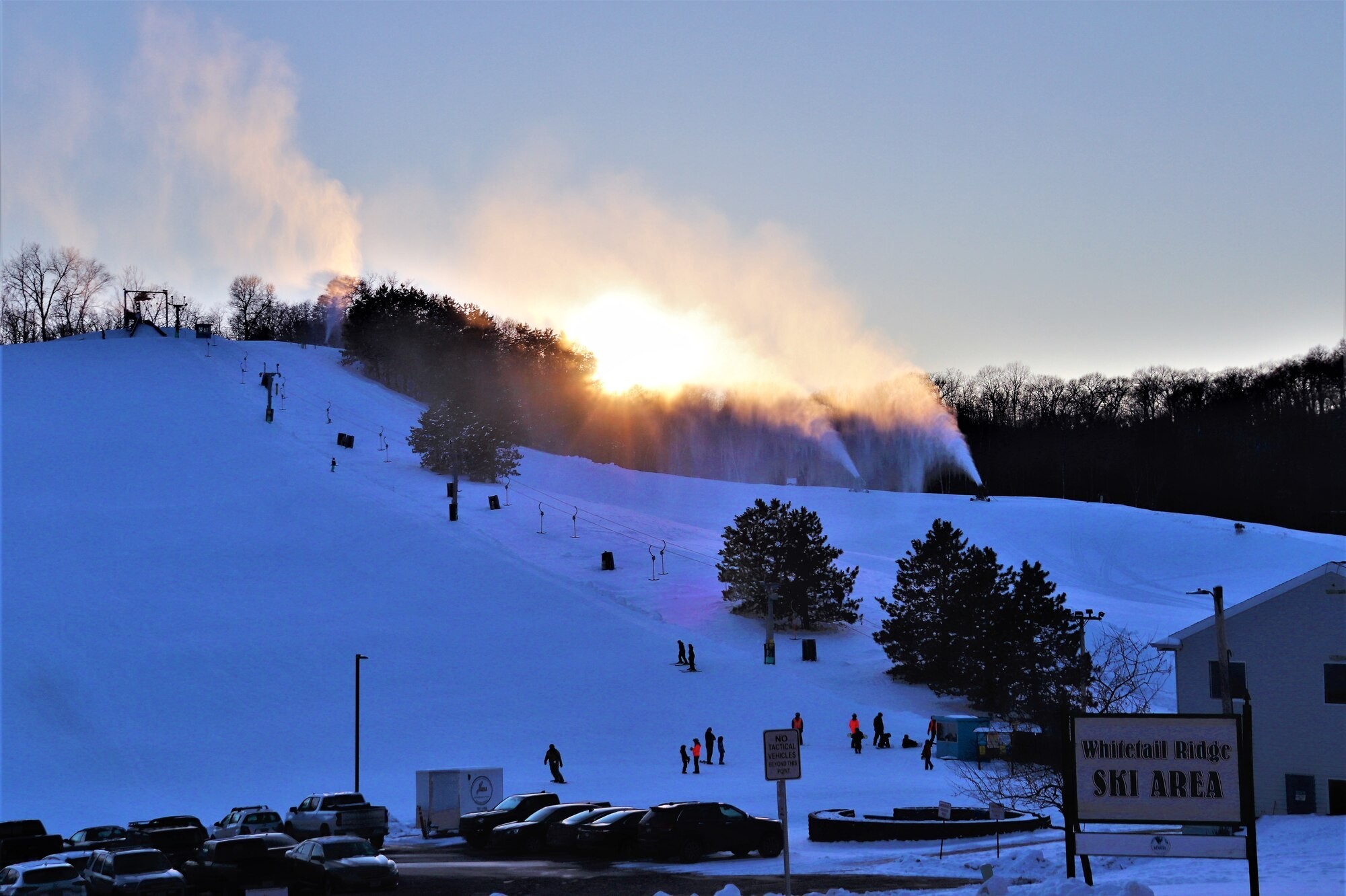 Photo Essay: Sunset At Fort Mccoy's Whitetail Ridge Ski Area 