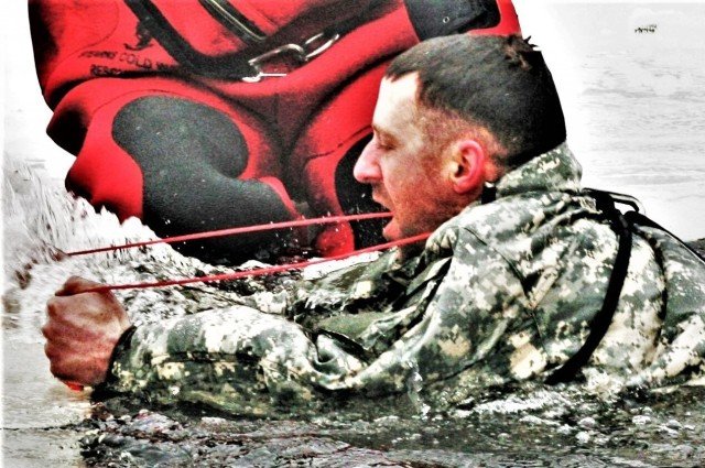 January 2023 cold-water immersion training up close at Fort McCoy