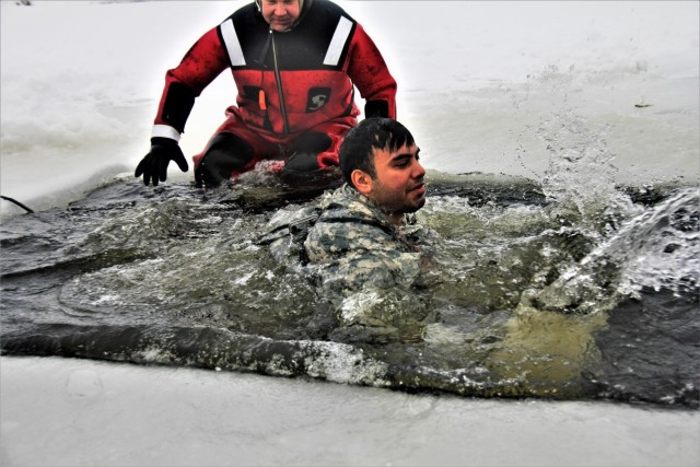 January 2023 cold-water immersion training up close at Fort McCoy