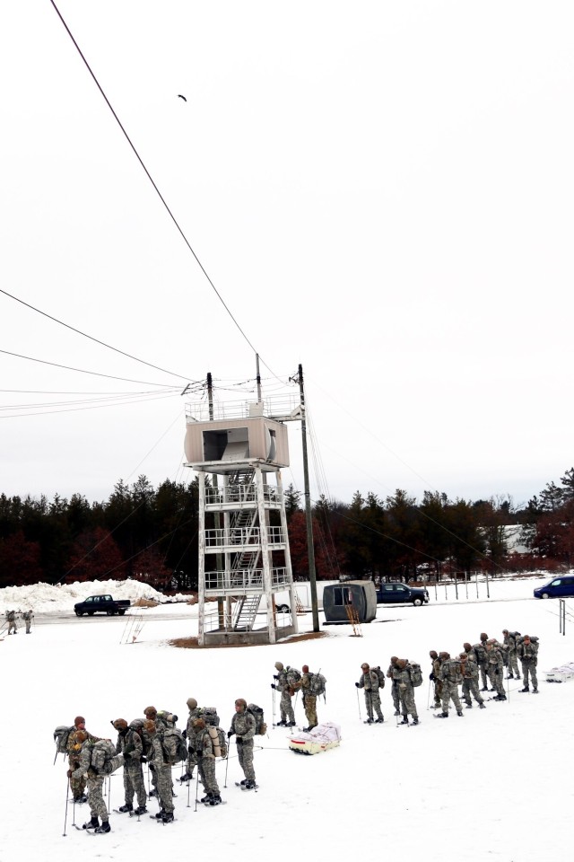 Eagle flies overhead while Airmen train in cold-weather operations, tactics, skills at Fort McCoy