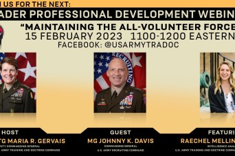 TRADOC LPD to discuss recruiting the next generation of Soldiers