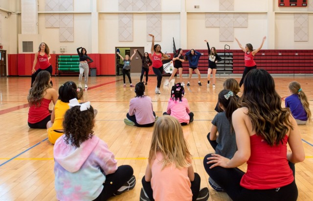 National Football League cheerleaders bring a little bit of cheer to Humphreys youth