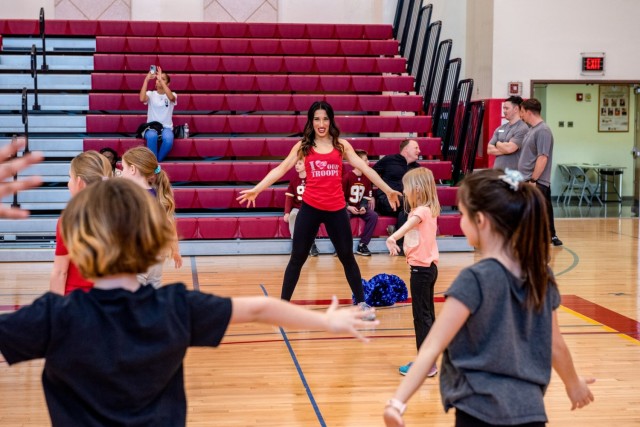 National Football League cheerleaders bring a little bit of cheer to Humphreys youth