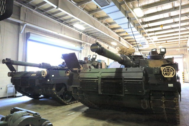 Army Field Support Battalion-Northeast Asia warehouse located at Camp Carroll in Waegwan, Republic of Korea, provides storage and maintenance of tactical vehicles to ensure optimal care and performance. 