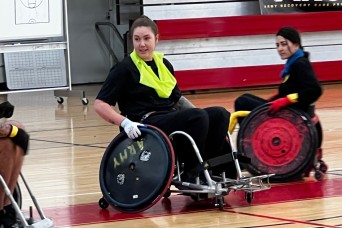 Soldiers and Cadre Discover Benefits of Wheelchair Rugby