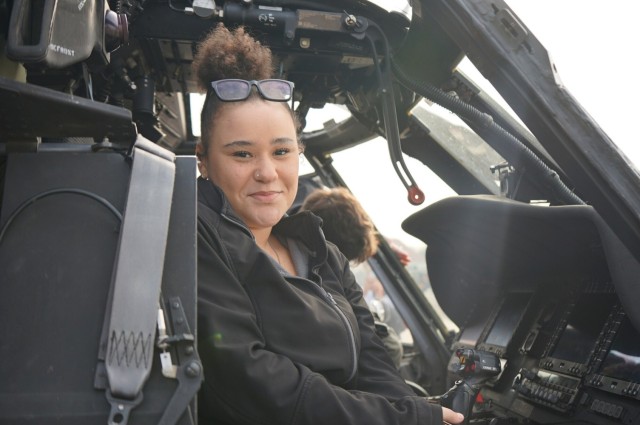 DODEA and host nation students visit Wiesbaden Airfield during student exchange