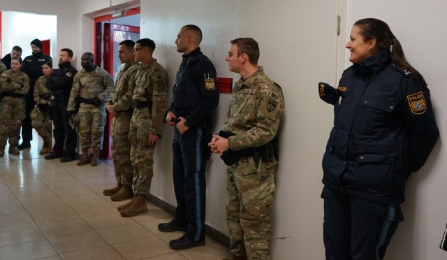 USAG Ansbach and German law enforcement conduct joint training at Storck Barracks