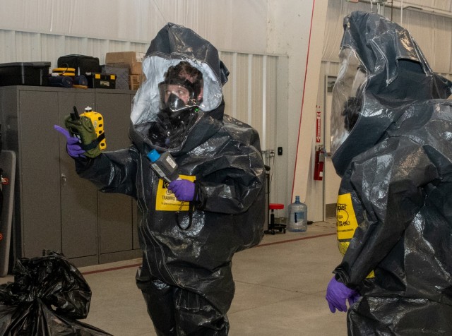 The Pennsylvania National Guard’s 3rd Weapons of Mass Destruction Civil Support Team conducted a two-day training proficiency exercise at Harrisburg International Airport and Harrisburg Area Community College Feb. 15 and Feb. 17, 2023. (Pennsylvania National Guard photo by Wayne V. Hall)