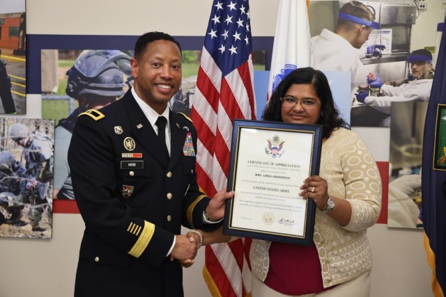 Brig. Gen. Daryl O. Hood and Linda Amarsingh