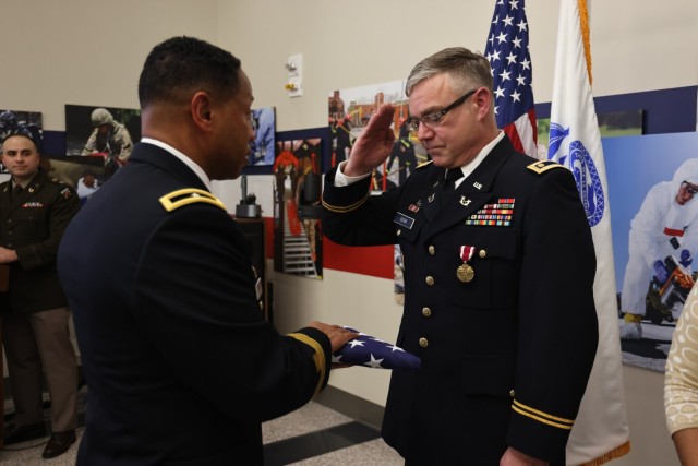 Brig. Gen. Daryl O. Hood and Maj. William J. Cook III