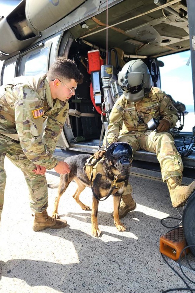 During their deployment to Central America, Beltran and Bigi were able to train on some new skills, including what’s called hoist training with Soldiers from the 1st Battalion, 228th Aviation Regiment.