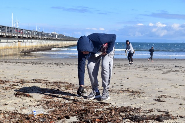 Presidio of Monterey BOSS cleans up local beach