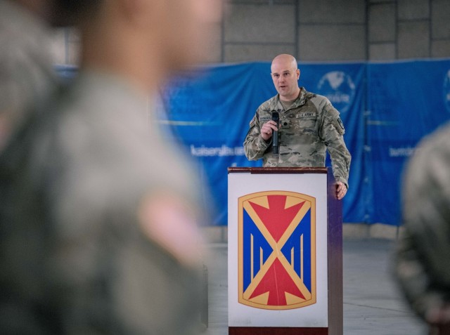 678th and 174th Air Defense Artillery Brigade Transfer of Authority Ceremony